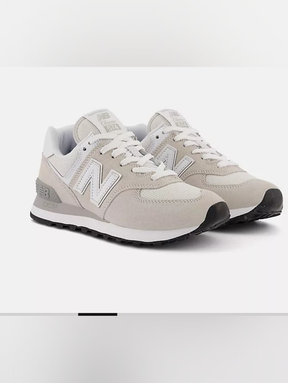 NEW Balance 574 Core CLASSIC - NIMBUS - SUEDE size women 7 men  5.5 new with box